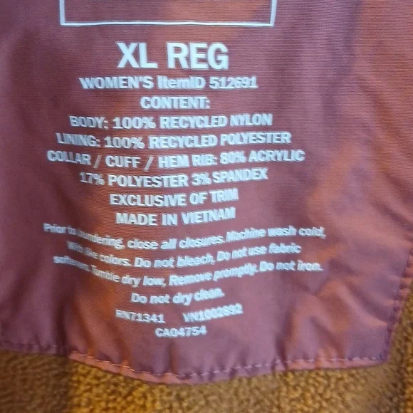 L.L. Bean Brick Red Bomber Casual Jacket Vintage Y2k - Picture 5 of 6